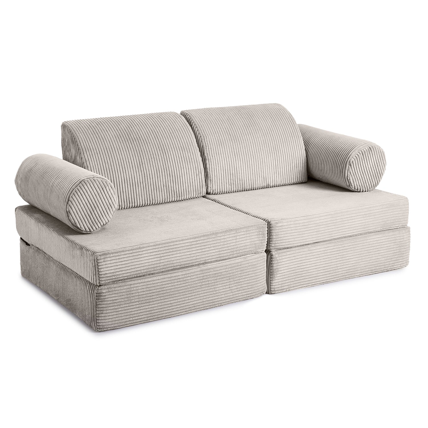 Modular couch for kids in light grey