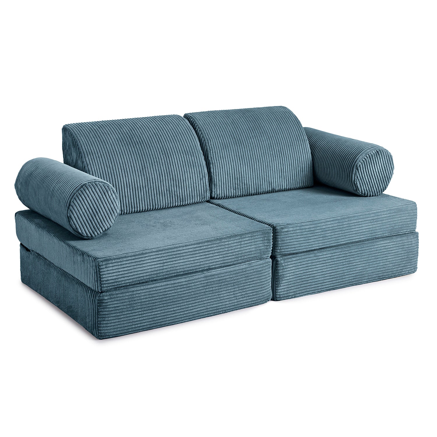 Modular couch for kids in teal