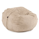 Premium XL Bean Bag in light beige - made out of soft and durable corduroy fabric