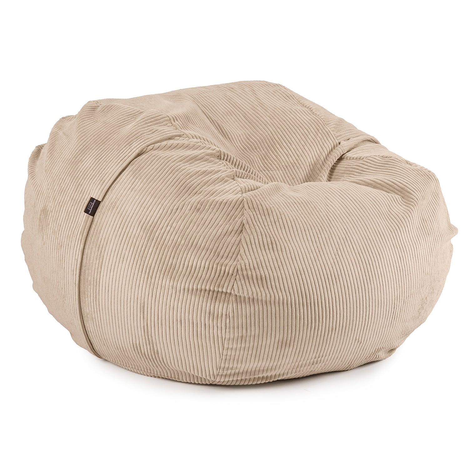 Premium XL Bean Bag in light beige - made out of soft and durable corduroy fabric