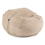 Premium XL Bean Bag in light beige - made out of soft and durable corduroy fabric