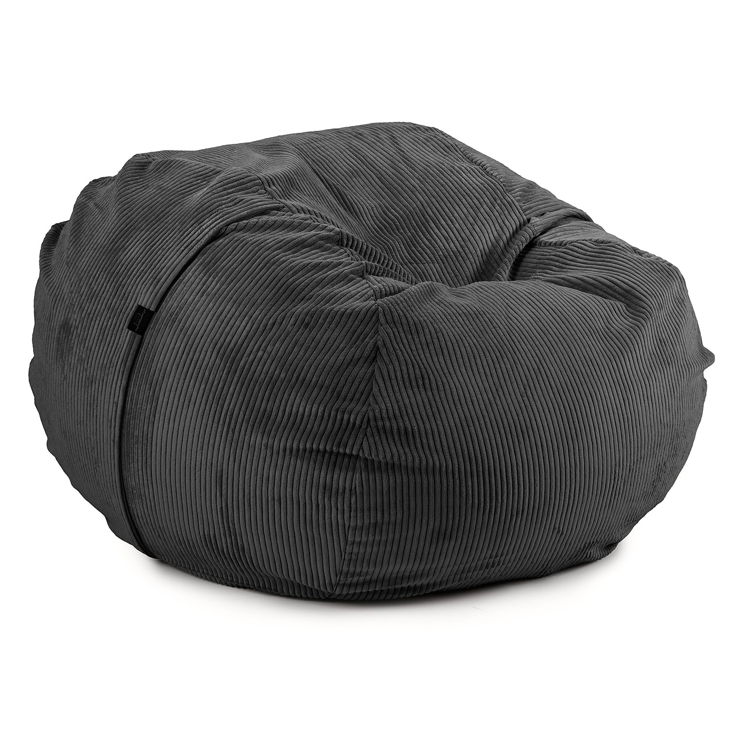 Premium XL Bean Bag in charcoal - made out of soft and durable corduroy fabric