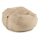 Premium XL Bean Bag in beige - made out of soft and durable corduroy fabric