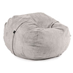 Premium XL Bean Bag in light gray - made out of soft and durable corduroy fabric