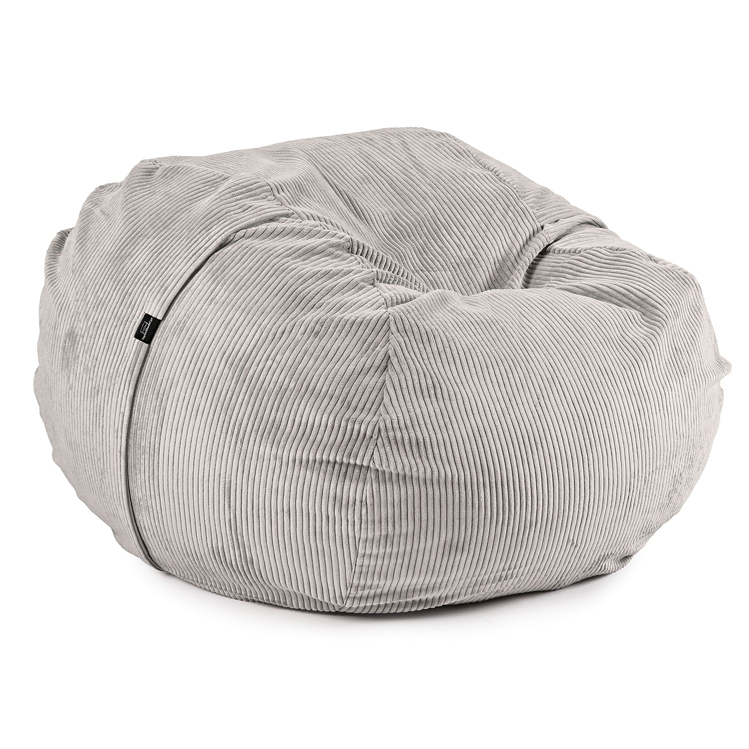 Premium XL Bean Bag in light gray - made out of soft and durable corduroy fabric