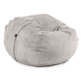Premium XL Bean Bag in light gray - made out of soft and durable corduroy fabric