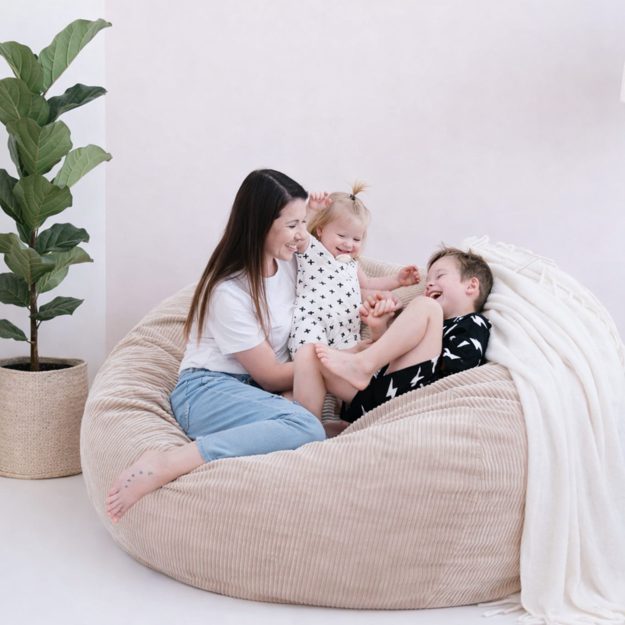 Untitled (2000 x 2000 px) Premium Medium Bean Bag - Image 1